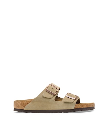 Birkenstock Classic Suede Arizona Sandals - Taupe