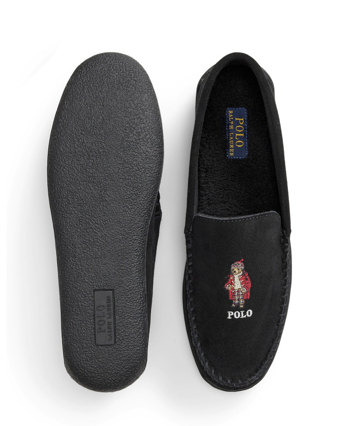 Polo Ralph Lauren Brenan Holiday Bear Suede Slippers | Jacamo