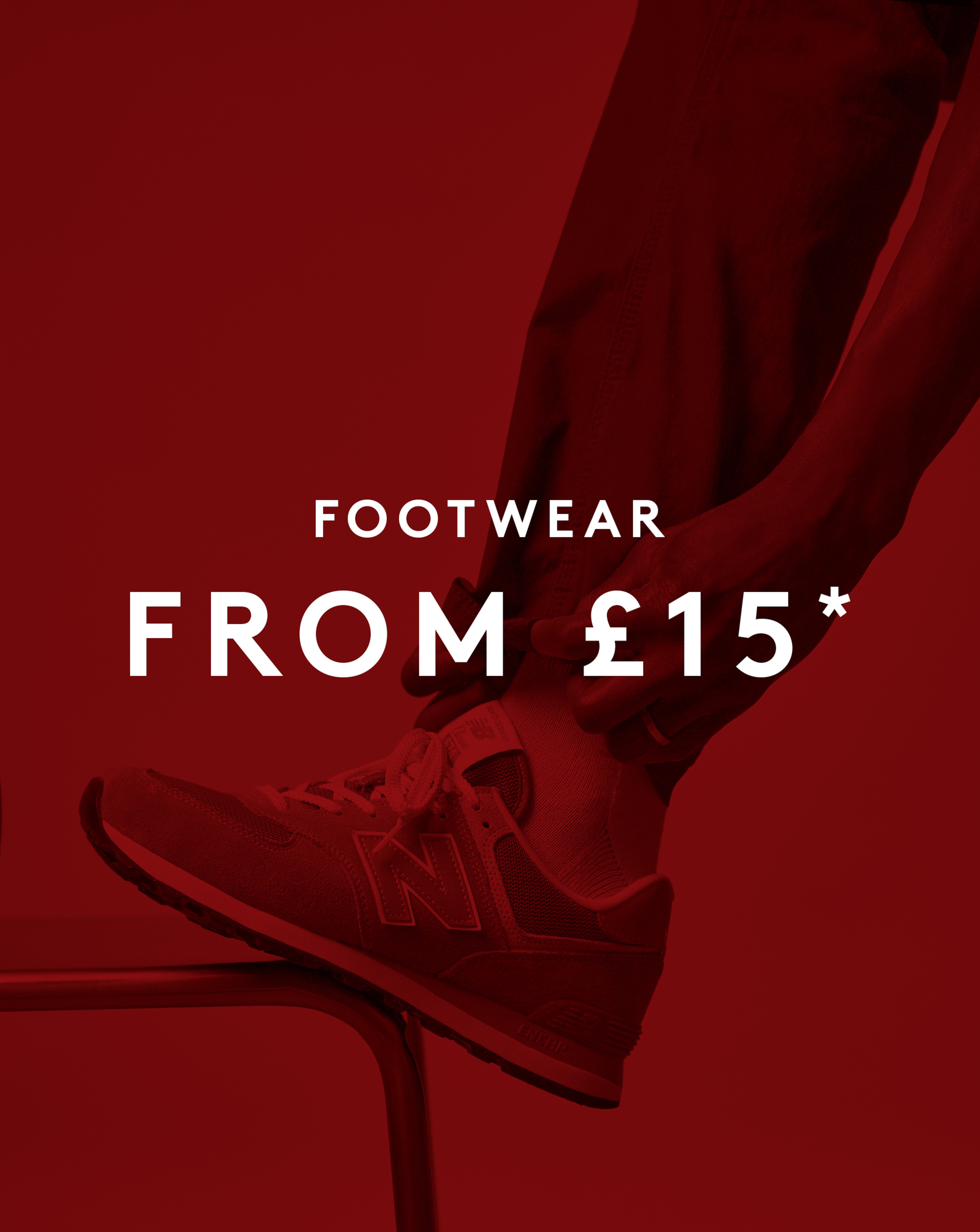 Footwear from £15* New Balance 373 Trainers are pictured.