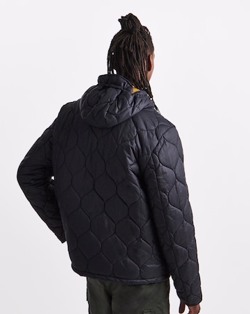 Barbour Re-Engineered Hooded Spey Quilted Jacket - Black