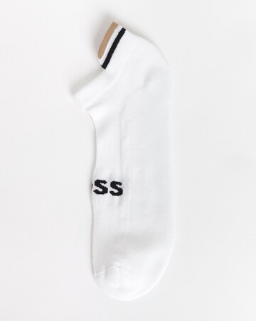 BOSS 2 Pack Iconic Trainer Sock - White