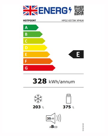 Hotpoint HPG26573WXP4UK American Fridge Freezer with Water and Ice Dispenser