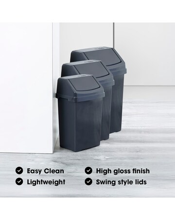 Wham 3 Piece Casa Bin Set 8L 25L 50L