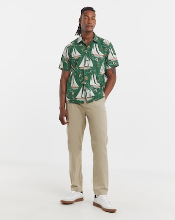 Polo Ralph Lauren Short Sleeve Printed Resort Shirt - Green