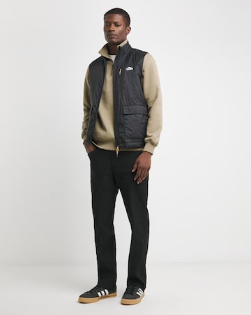 Snowdonia Black Showerproof Wadded Gilet