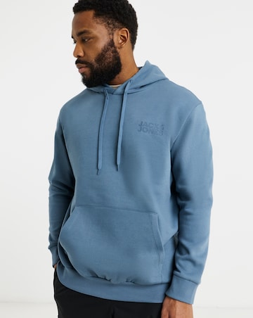 Jack & Jones Corp Logo Hoodie - Blue