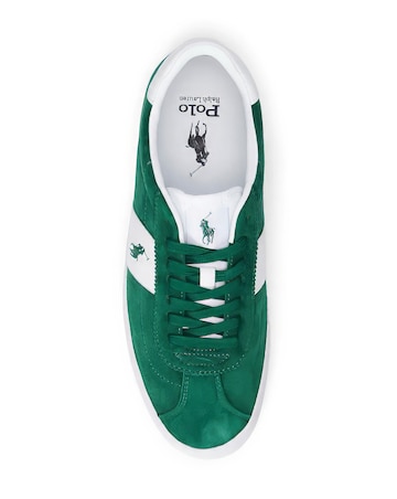 Polo Ralph Lauren Court Vulc Suede Trainer - Green