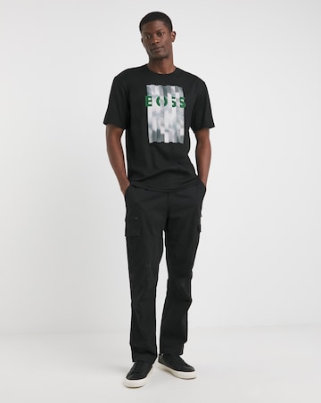 BOSS Short Sleeve Black Graphic Logo T-Shirt