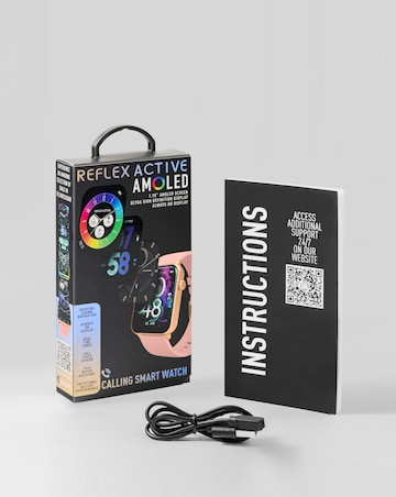 Reflex Active Series 30 AMOLED Calling Smart Watch - Pink