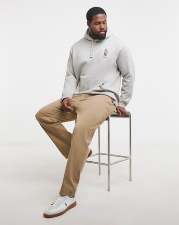 Polo Rlaph Lauren Brushed Bear Hoodie - Grey Marl