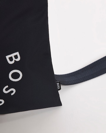 BOSS Navy Circle Logo Envelope Bag