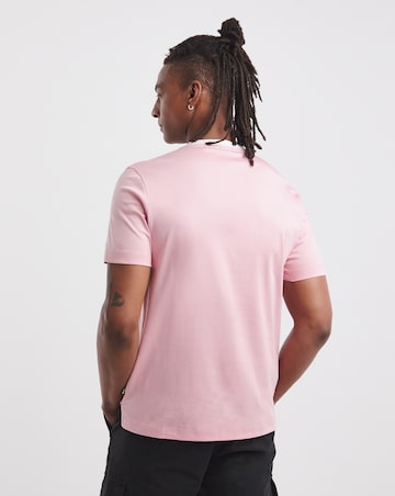 BOSS Short Sleeve Rib Neck T-Shirt - Pink