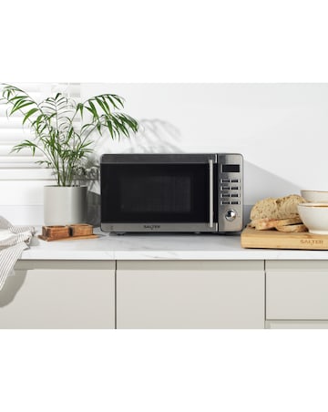 Salter Stainless Steel Kettle, Toaster and Microwave