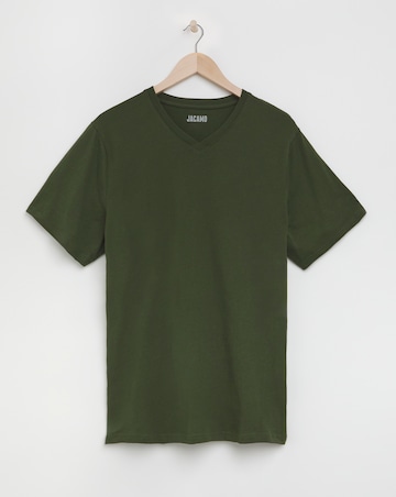 Pure Cotton V-Neck T-Shirt Long