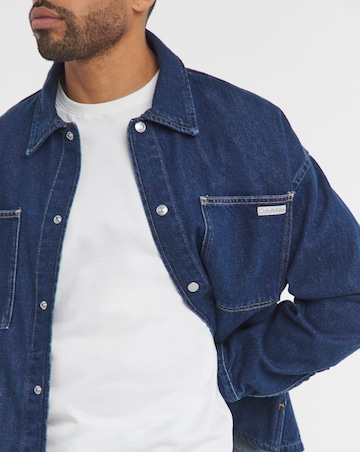 Calvin Klein Jeans Relaxed Fit Jacket - Dark Denim
