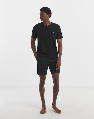 BOSS Short Sleeve Waffle Lounge T-Shirt - Black