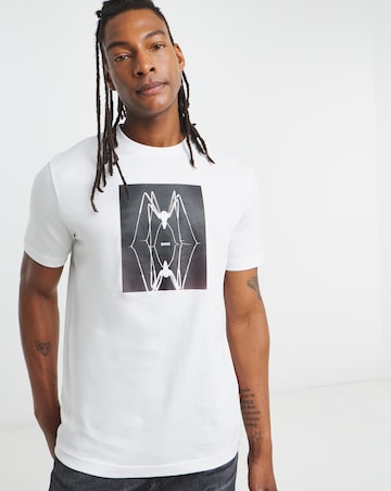 BOSS Short Sleeve Spider Graphic T-Shirt - White