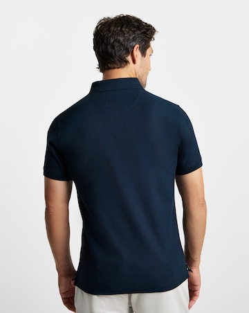 Barbour Backfield Tailored Zip Polo Shirt - Navy