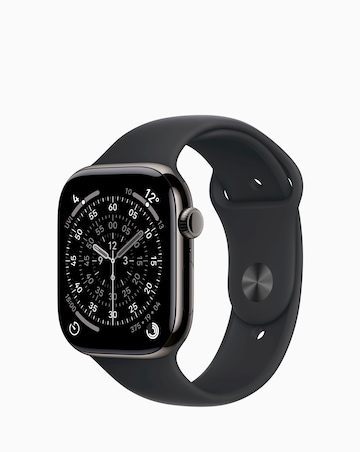 Apple Watch Series 11 GPS + Cellular 46mm - Black Sport Band - S/M