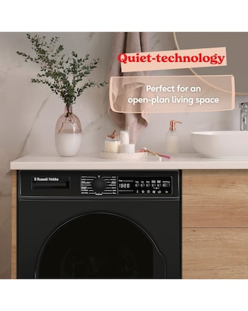 Russell Hobbs RH914W116B, 9kg, 1400rpm, Washing Machine - Black