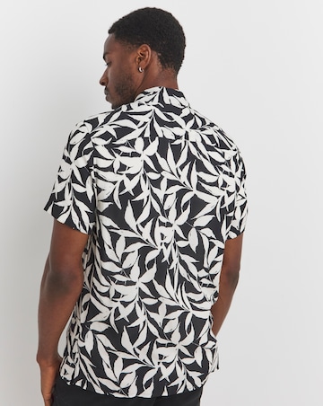Mono Palm Printed Holiday Shirt