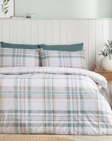 Catherine Lansfield Cartmel Check Duvet Cover Set