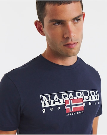 Napapijri Aylmer Logo T-Shirt - Navy