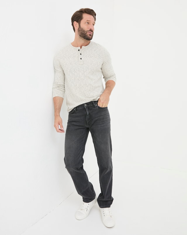 FatFace Washed Denim Jeans - Black