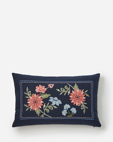 Astrid Vintage Floral Embroidered Cushion