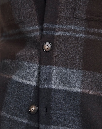 Barbour Chapter Tailored Check Overshirt - Blue Tartan