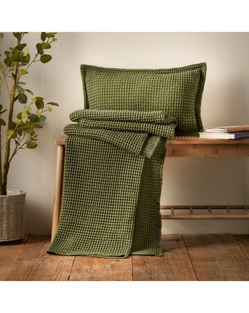 Pineapple Elephant Jaipur Waffle Cotton Throw