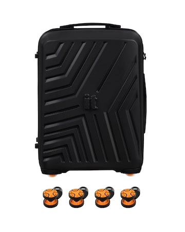 IT Luggage Convertible Underseat Suitcase with Removable Wheels