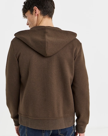 Polo Ralph Lauren Zip Through Hoodie - Brown Heather