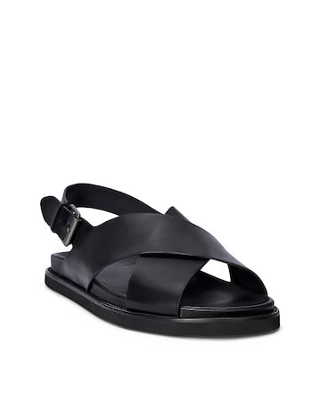 Polo Ralph Lauren Zane Leather Sandal - Black