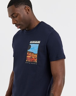Napapijri Valdor Graphic T-Shirt - Navy
