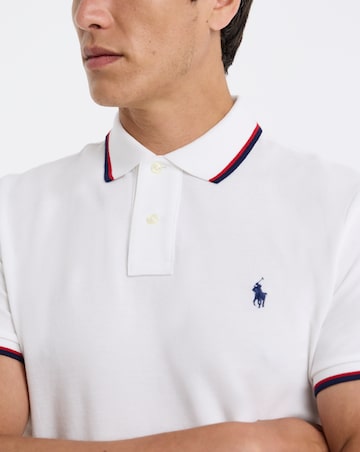Polo Ralph Lauren Short Sleeve Tipped Polo - White
