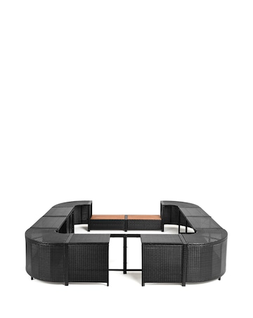 Lay-Z-Spa 188cm Square Rattan Hot Tub Surround