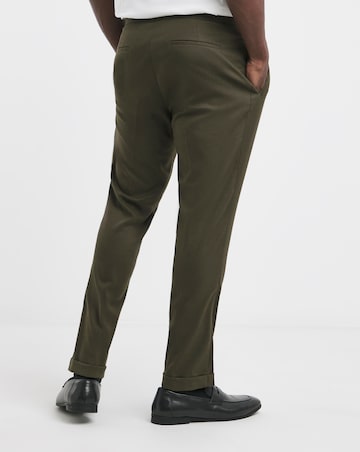 Tailored Flannel Pleat Front Trouser
