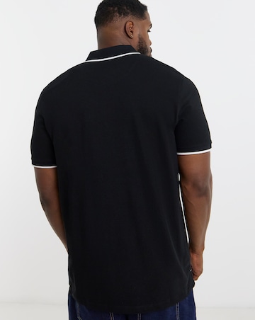 Jack & Jones Premium Paulos Tipped Polo - Black