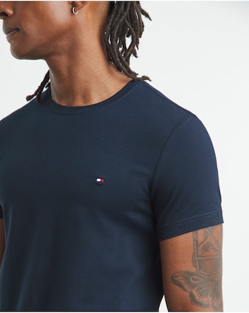 Tommy Hilfiger Short Sleeve Classic Slim Stretch T-Shirt - Navy