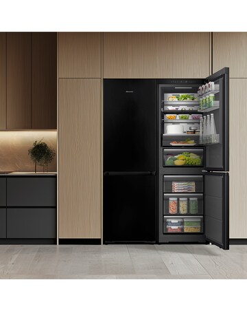 Hisense KitchenFit RB5K330GSFC Smart 60/40 Fridge Freezer - Black