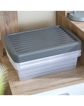 Wham 8L Stackable Box & Lid 3Pk