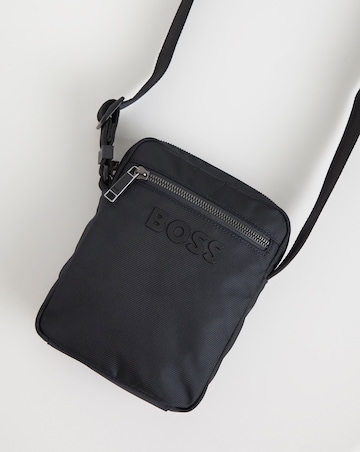BOSS Logo Reporter Bag - Navy