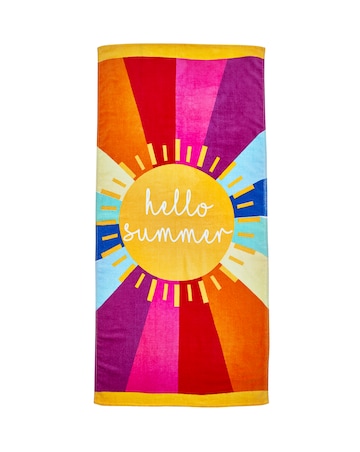 Catherine Lansfield Hello Summer Beach Towel