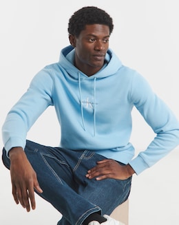 Calvin Klein Jeans Monologo Hoodie - Blue