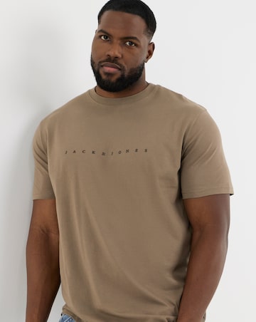 Jack & Jones Star Logo T-Shirt - Brown