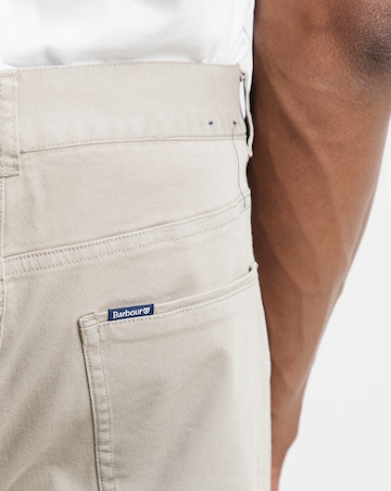 Barbour Washed Stretch Twill Regular Trouser - Concrete