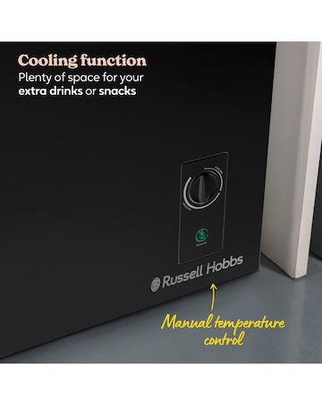 Russell Hobbs RH142CF0E1B Chest Freezer - Black - E Rated Install
