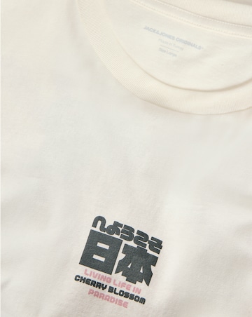 Jack & Jones Cherry Back Graphic T-Shirt - White