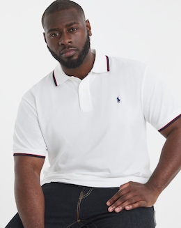 Polo Ralph Lauren Short Sleeve Tipped Polo - White